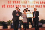 16/1 trao giải thưởng báo chí về KH&CN 2013